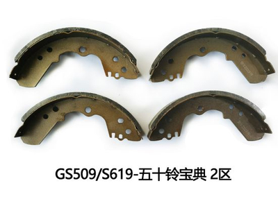 Popular Auto Parts Brake Shoes for Man Apply to Isuzu (S619) High Quality Ceramic ISO9001