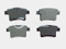 None-Dust Ceramic and Semi-Metal High Quality Auto Parts Brake Pads for GM (D1662/9009355)