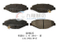 Ceramic High Quality Auto Brake Pads for Geely Auto Parts ISO9001