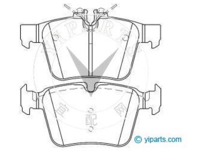Popular Auto Parts Brake Pads Formercedes Benz Mercedes-Benz (BBDC) (D1795) High Quality Ceramic ISO9001