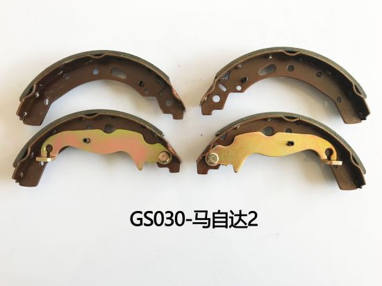 None-Dust Ceramic and Semi-Metal High Quality Auto Parts Brake Shoes for Mazda (S991)