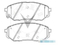 Popular Auto Parts Brake Pads for KIA (D1962) High Quality Ceramic ISO9001