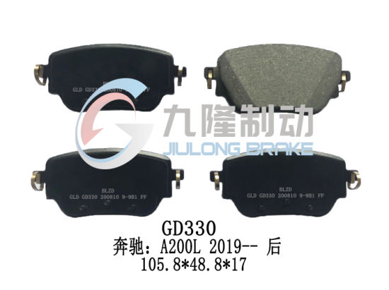 Popular Auto Parts Brake Pads for Man Apply to Benz A200L High Quality Ceramic ISO9001