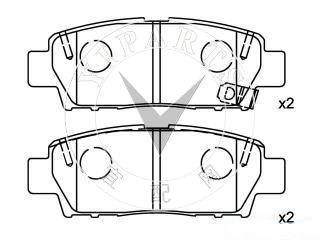No Noise Auto Brake Shoes for Toyota High Quality Ceramic Auto Parts