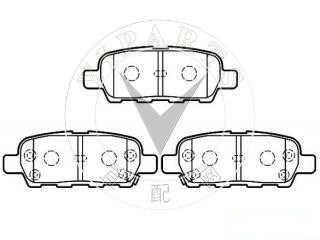 None-Dust Ceramic and Semi-Metal High Quality Auto Parts Brake Shoes for Nissan Modern Renault